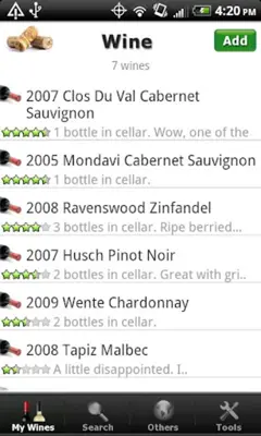 Wine - List, Ratings & Cellar android App screenshot 4